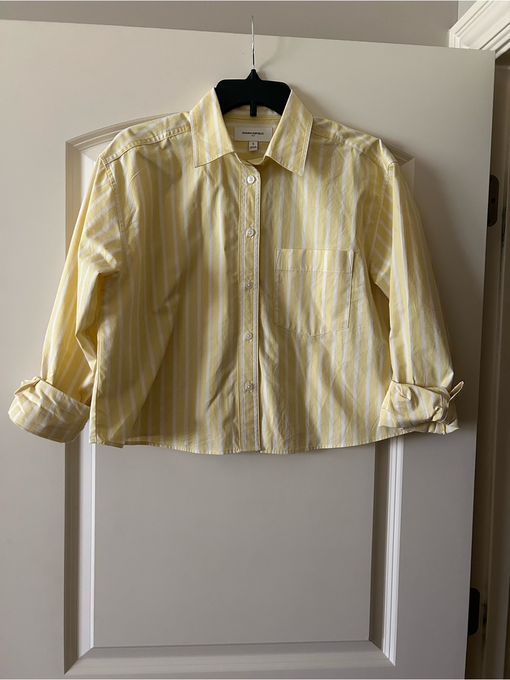 Banana Republic Cropped Poplin Shirt - Picture 4 of 8